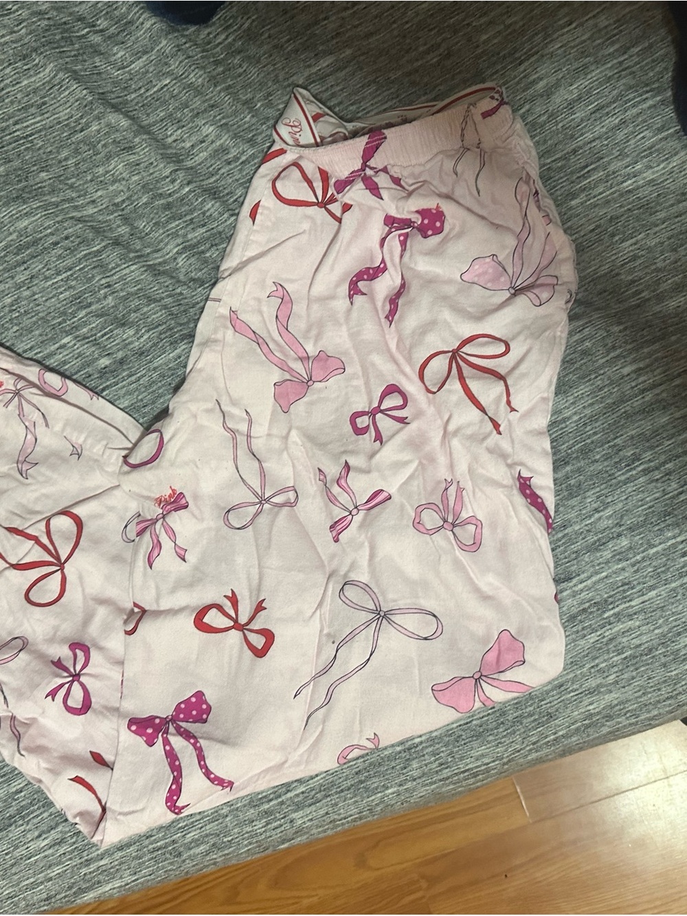 Victoria's Secret Pink Bow-Print Pajama Pants